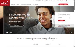 Ascend Financial website