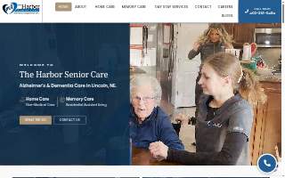 The Harbor Senior Care Pinedale website