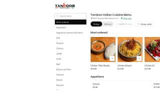 Tandoor Bocado website