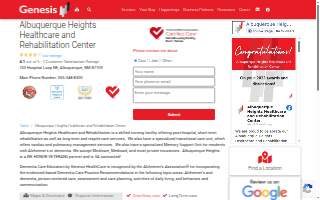Albuquerque Heights Healthcare and Rehabilitation Center website
