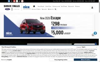 Sioux Falls Ford website