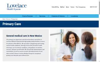 Lovelace Medical Group- Osuna & Jefferson website
