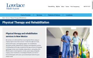 Lovelace UNM Outpatient Rehabilitation - Wyoming website