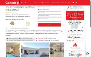 The Rehabilitation Center of Albuquerque website