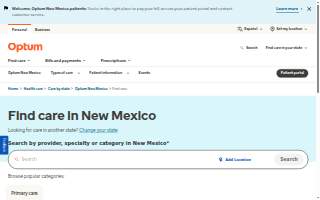 Optum Coors website
