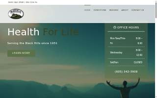 Black Hills Chiropractic website