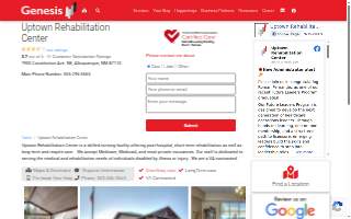 Genesis Healthcare Uptown website