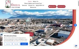 Odelia Healthcare website