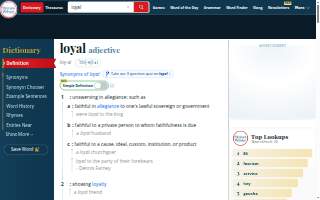 Loyal Tavern website