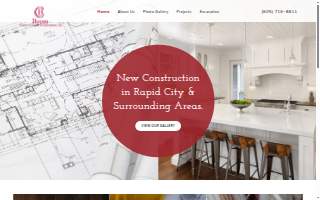 Boom Construction website