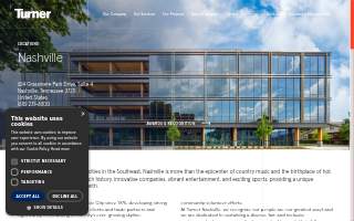 Turner Construction of Nashville website