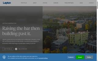 Layton Construction of Nashville website