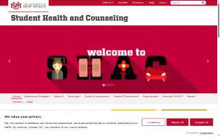 Student Health & Counseling (SHAC) website