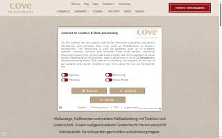 Cove Club website