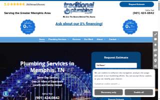 Traditional Plumbing website