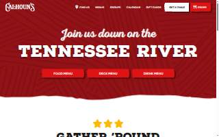 Calhoun's On The River website