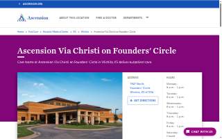Ascension Medical Group Via Christi on Founders' Circle website