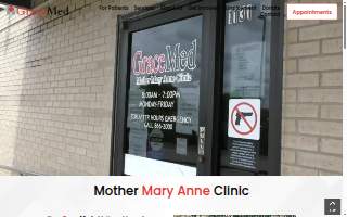 GraceMed Mother Mary Anne Clinic website
