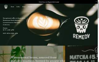 Remedy Coffee website