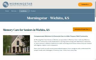MorningStar Memory Care Wichita website