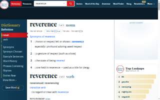 Reverence Coffee website
