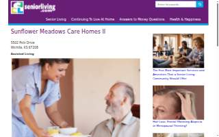 Sunflower Meadows Care Homes website