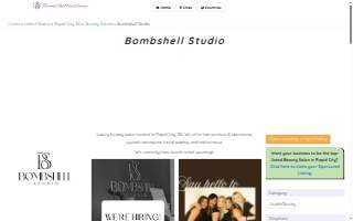 Bombshell Studio Salon website