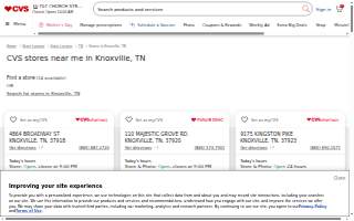 CVS of Knoxville website