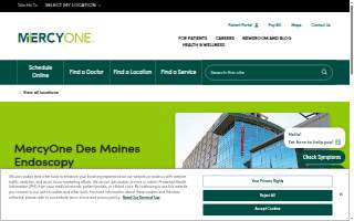 MercyOne Des Moines Endoscopy website