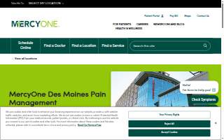 MercyOne Des Moines Pain Management website
