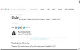 Elsie's Daughter website
