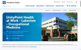 UnityPoint Health at Work - Lakeview - Occupational Medicine website