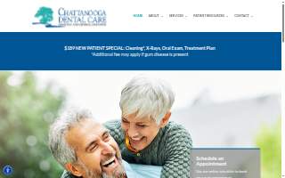 Chattanooga Dental Care website