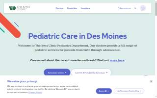 The Iowa Clinic Pediatrics - Methodist Medical Center Plaza II website