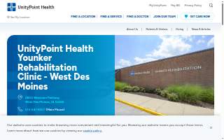 UnityPoint Health Younker Rehabilitation Clinic - West Des Moines website