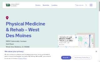 The Iowa Clinic Physical Medicine & Rehabilitation - West Des Moines Campus website