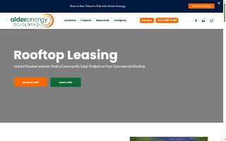 Alder Energy Development website