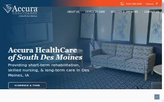 Accura HealthCare of South Des Moines website