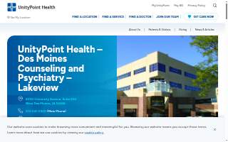 UnityPoint Health – Des Moines Counseling and Psychiatry – Lakeview website