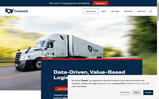 Covenant Logistics website