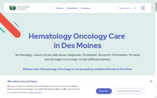 The Iowa Clinic Hematology Oncology website