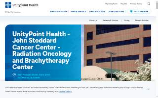 UnityPoint Health - John Stoddard Cancer Center - Radiation Oncology and Brachytherapy Center website