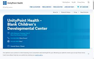 UnityPoint Health - Blank Children's Developmental Center website