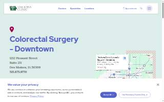 The Iowa Clinic Colorectal Surgery - Downtown website