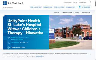 UnityPoint Health St. Luke's Hospital Witwer Children's Therapy - Hiawatha website