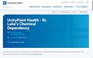 UnityPoint Health - St. Luke's Chemical Dependency website