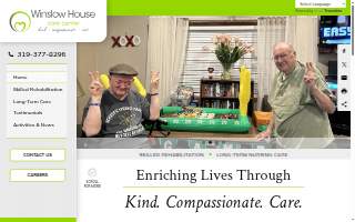 Winslow House Care Center website
