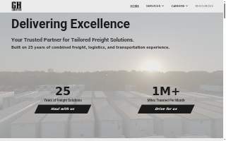 GH Logistics website