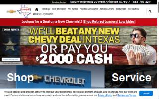 Vandergriff Toyota of Arlington website