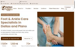 Podiatry Associates of Texas website